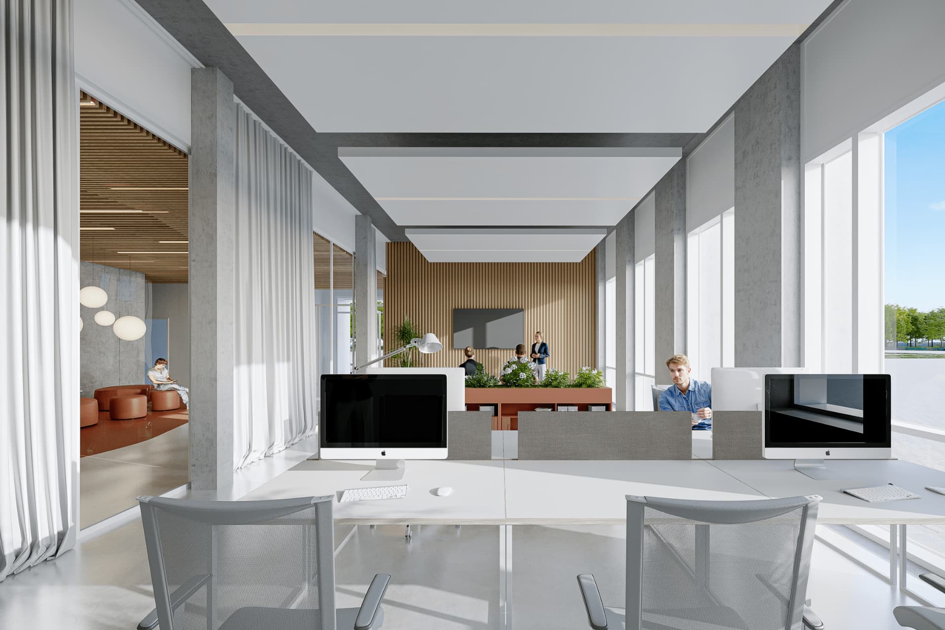 Büro – Innenvisualisierung